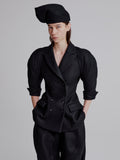 Kinetic sculpted sleeve bloomer jacket