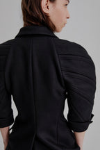 Kinetic sculpted sleeve bloomer jacket