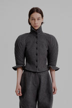 Kinetic sculpted sleeve bloomer jacket