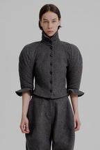 Kinetic sculpted sleeve bloomer jacket