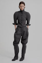 Kinetic sculpted sleeve bloomer jacket