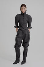 Kinetic sculpted sleeve bloomer jacket