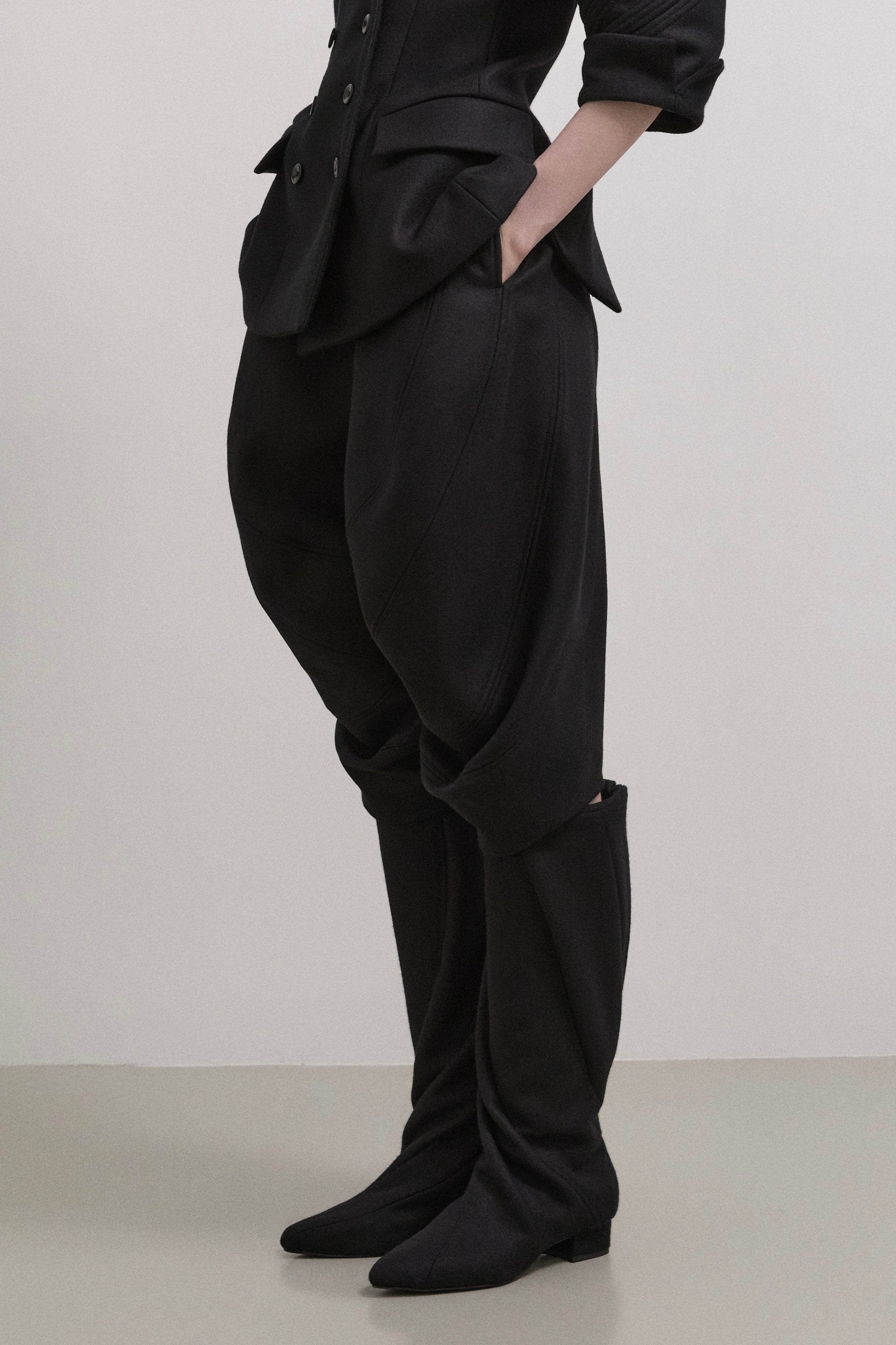 Kinetic draped bloomer knickers