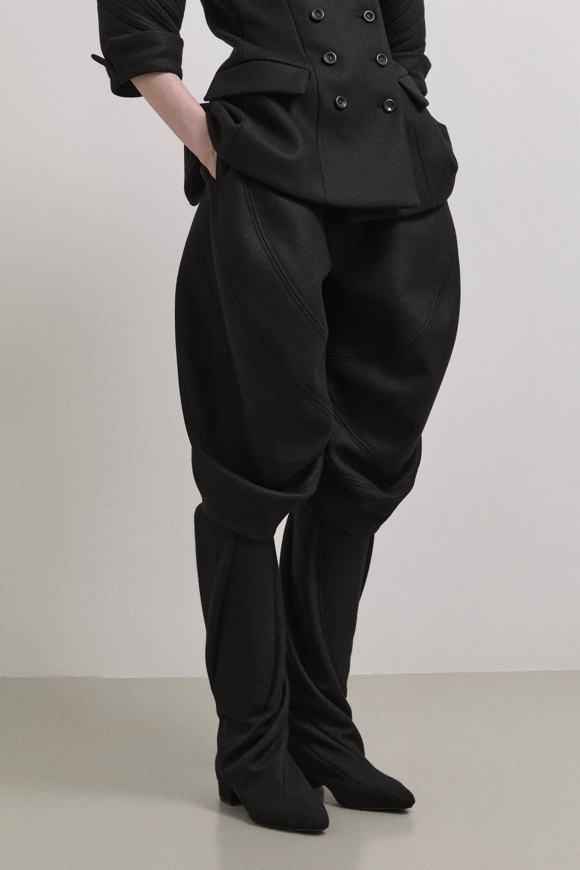 Kinetic draped bloomer knickers