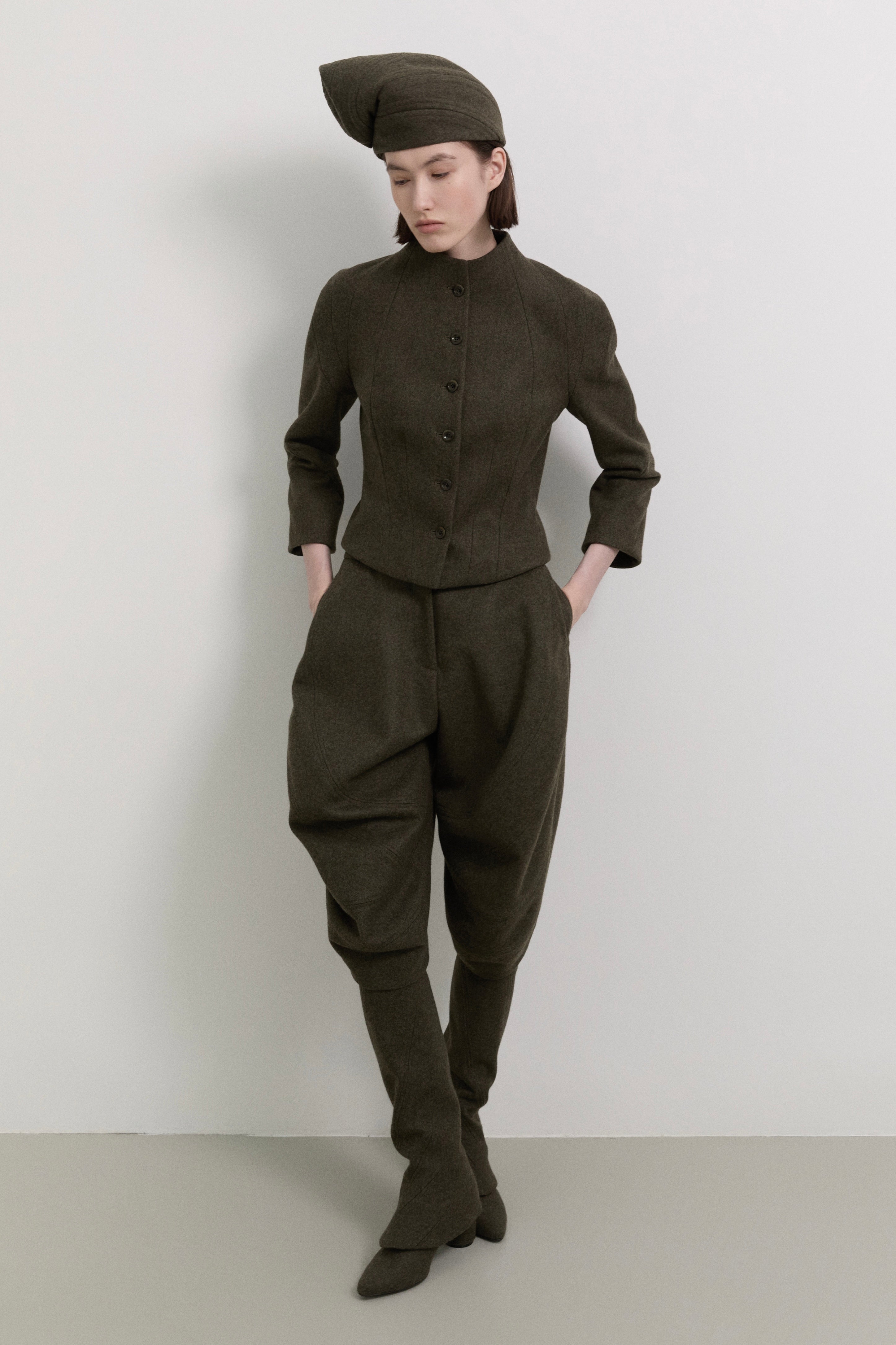 Kinetic draped bloomer knickers