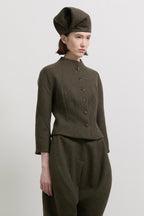 Fitted kinetic line bicycle jacket