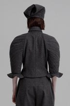 Kinetic sculpted sleeve bloomer jacket