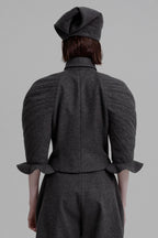 Kinetic sculpted sleeve bloomer jacket