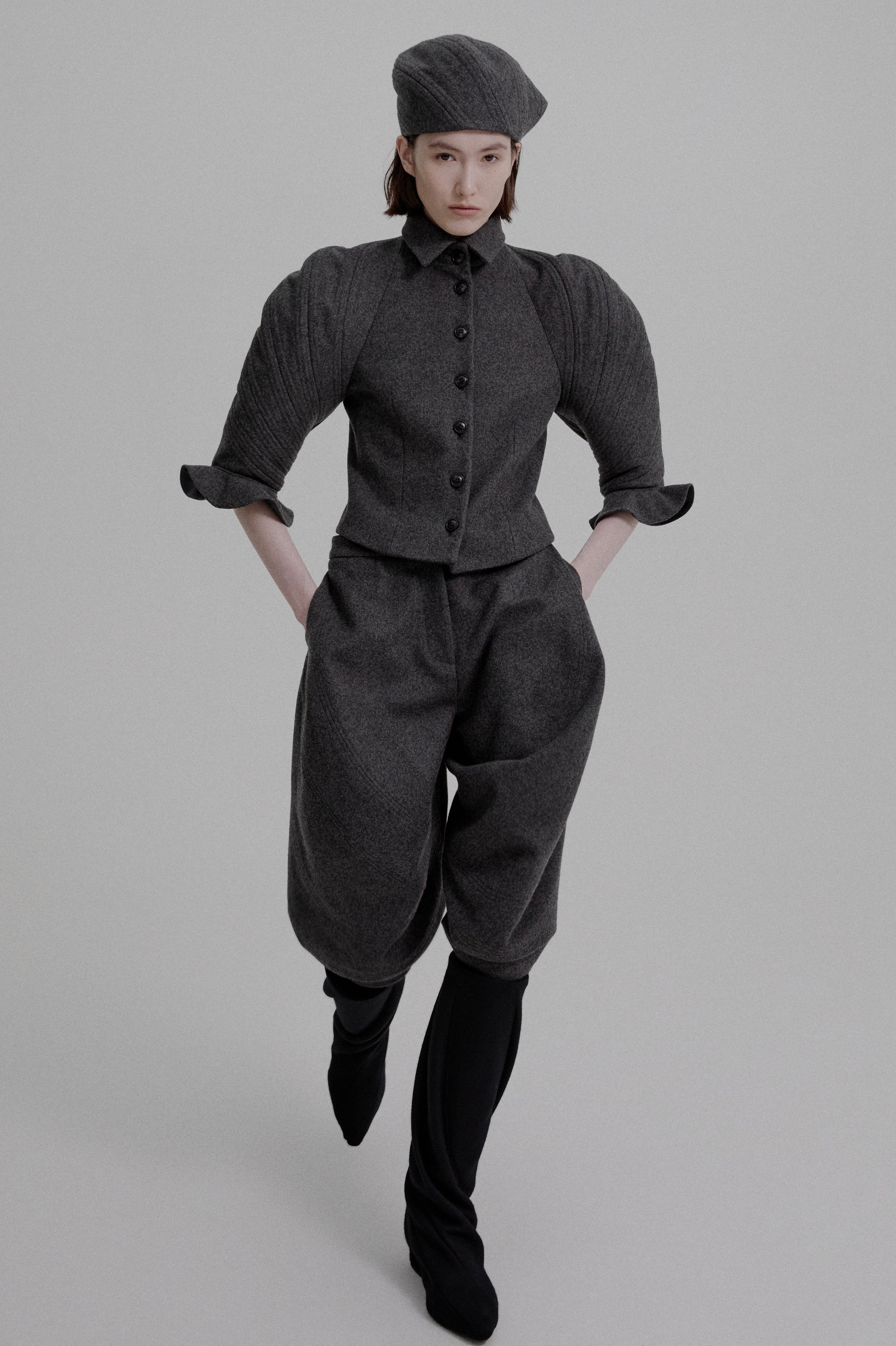 Kinetic draped bloomer knickers