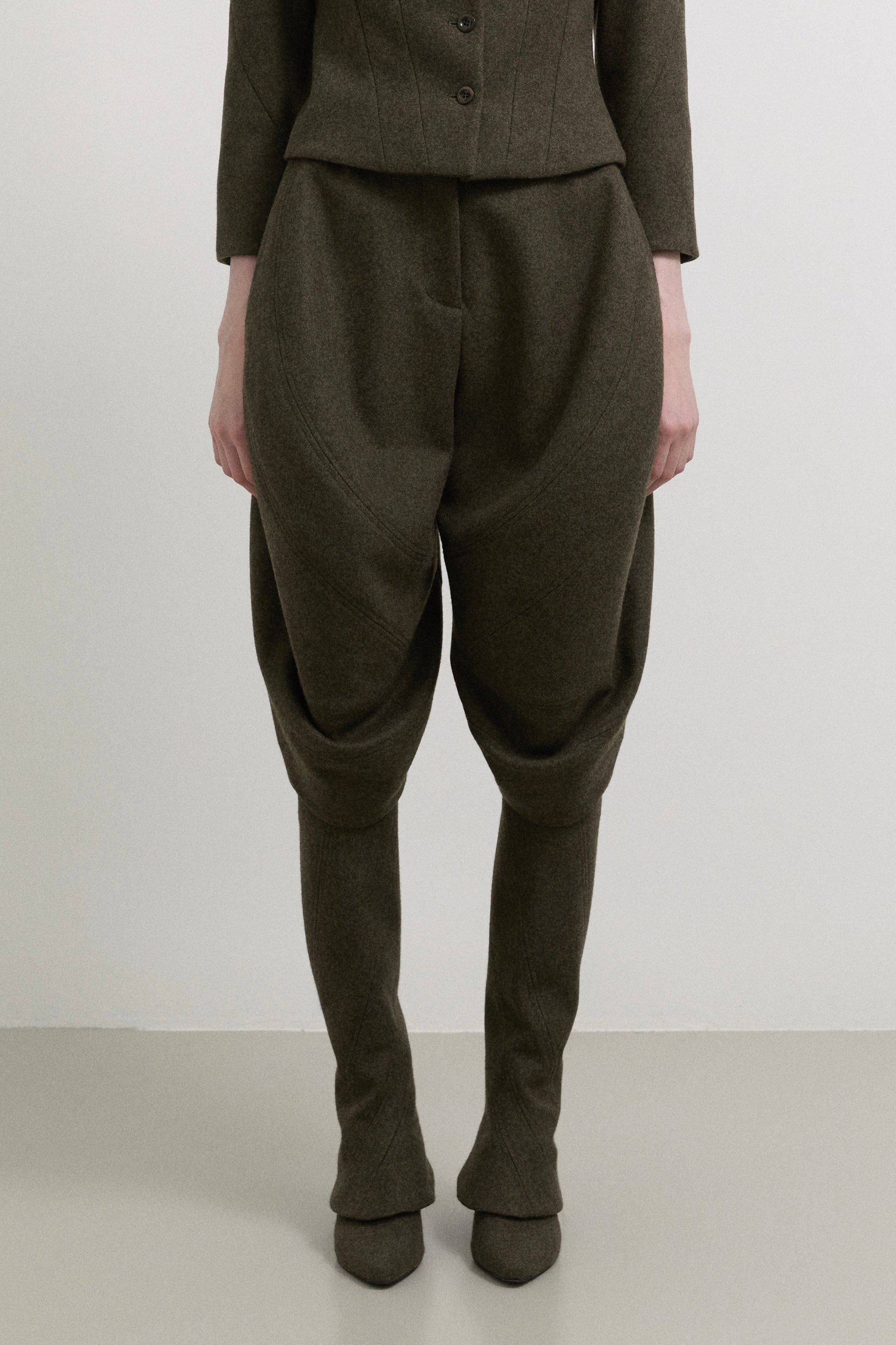 Kinetic draped bloomer knickers